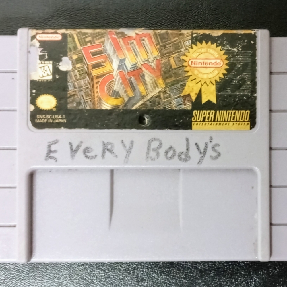 SimCity Super Nintendo Entertainment System SNES Sim City Authentic